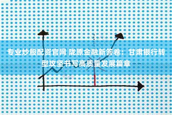 专业炒股配资官网 陇原金融新答卷：甘肃银行转型攻坚书写高质量发展篇章