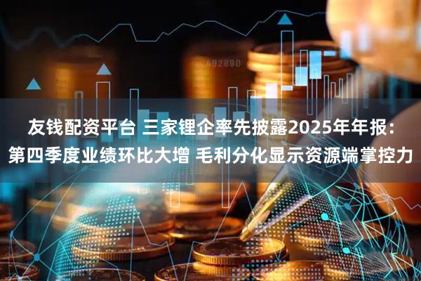 友钱配资平台 三家锂企率先披露2025年年报：第四季度业绩环比大增 毛利分化显示资源端掌控力
